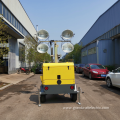 Portable mobile mast light tower